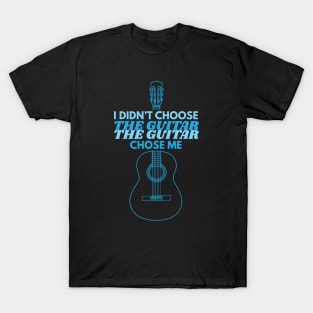 I Didn't Choose The Guitar Classical Guitar Outline T-Shirt